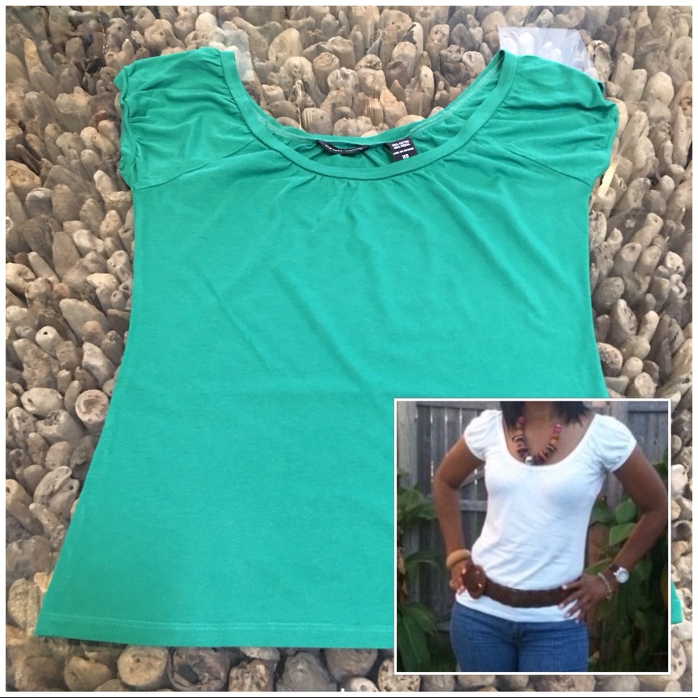 💚NY&CO gathered shoulder tee. 🎁MIX/MATCH🎁